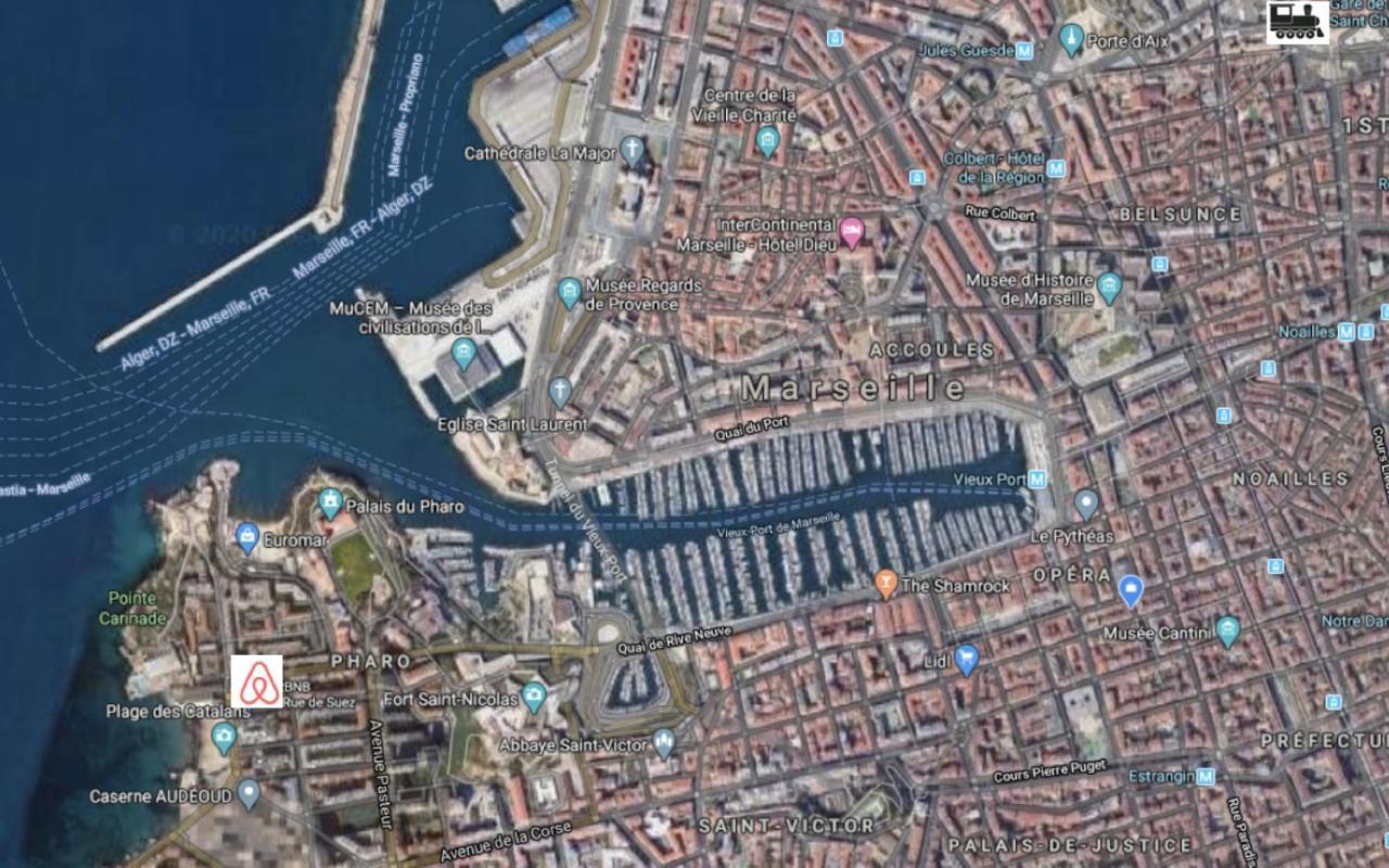 "Le Suez" Appartement Au Bord De Mer Catalans-Pharo Μασσαλία Εξωτερικό φωτογραφία